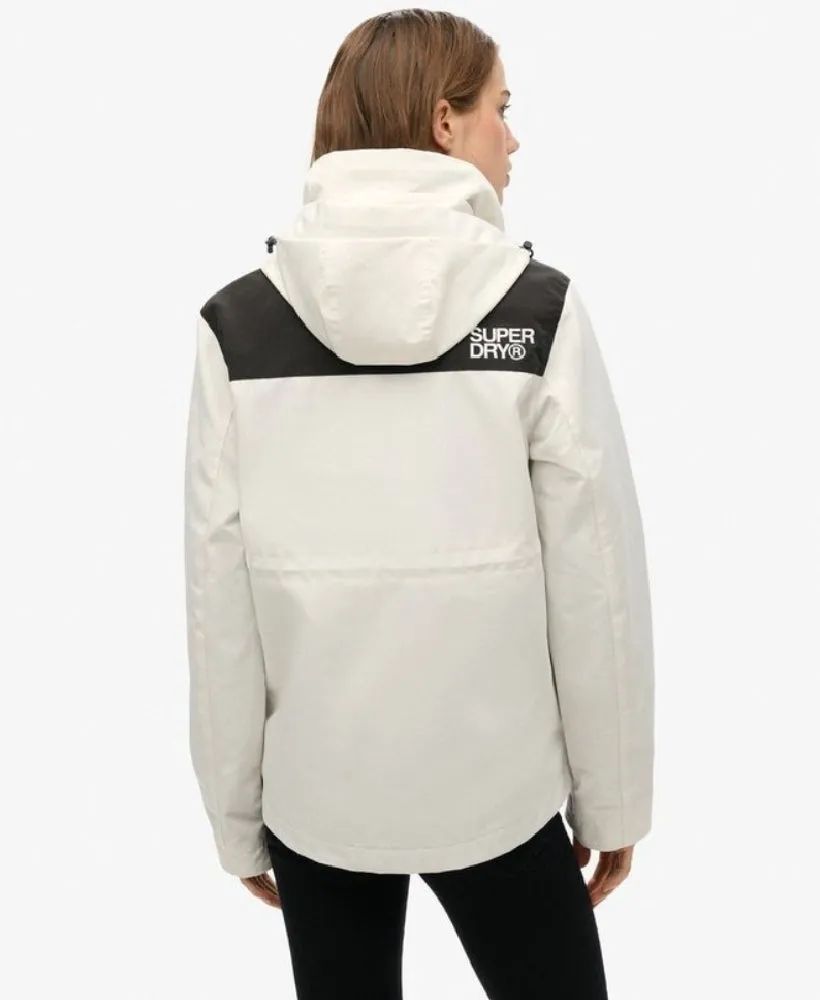 Colour Block Ultimate Windbreaker | Off White/Black