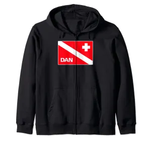 Divers Alert Network Flag Zip Hoodie