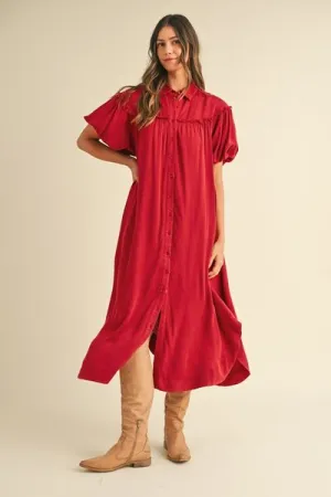 Dressed For Success Mineral Washed Dress