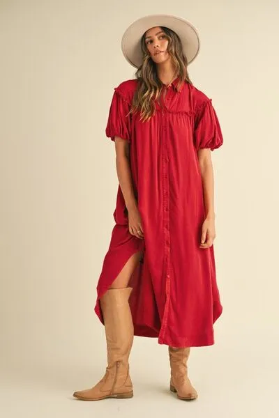 Dressed For Success Mineral Washed Dress