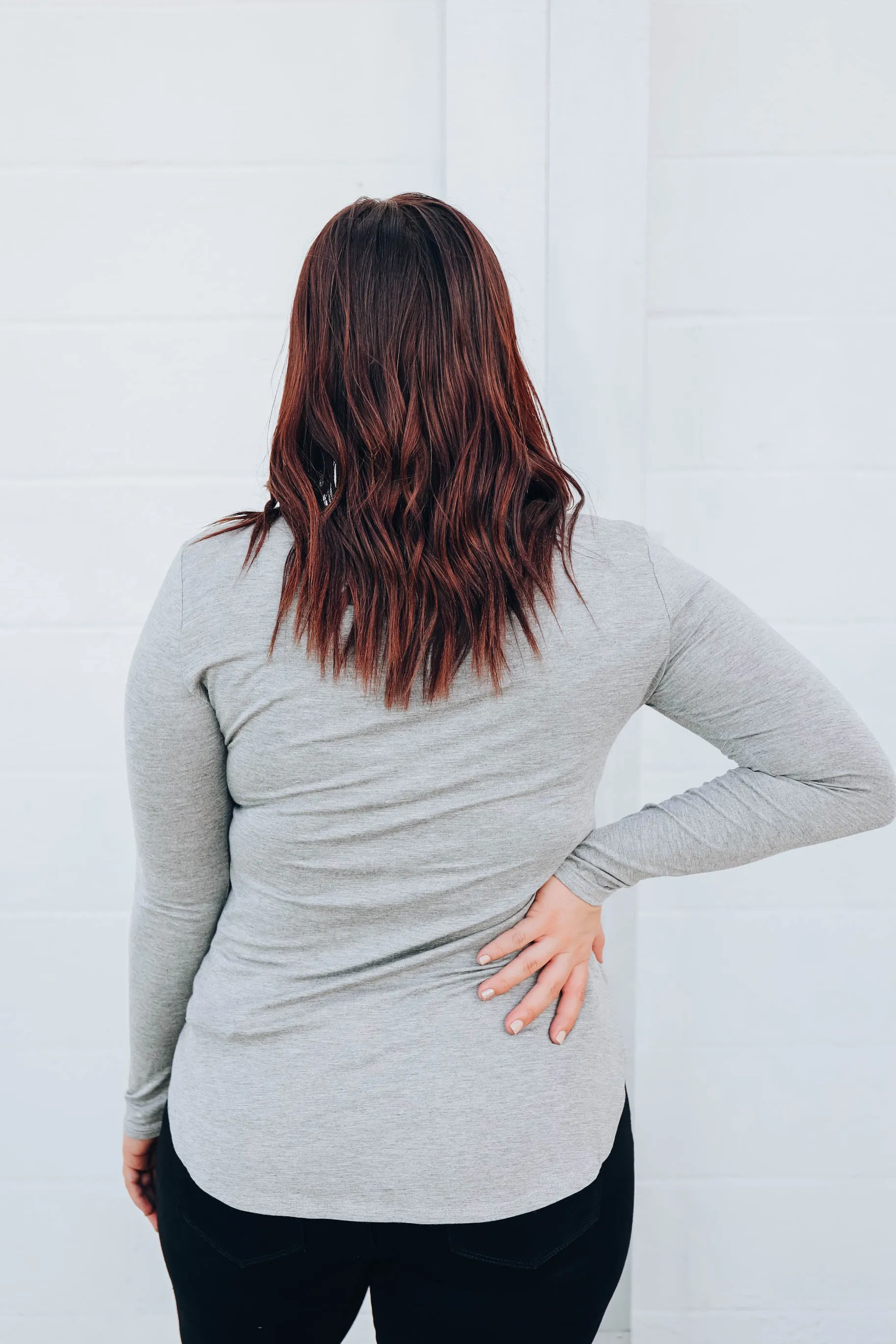 Easy Peasy Top - H. Grey