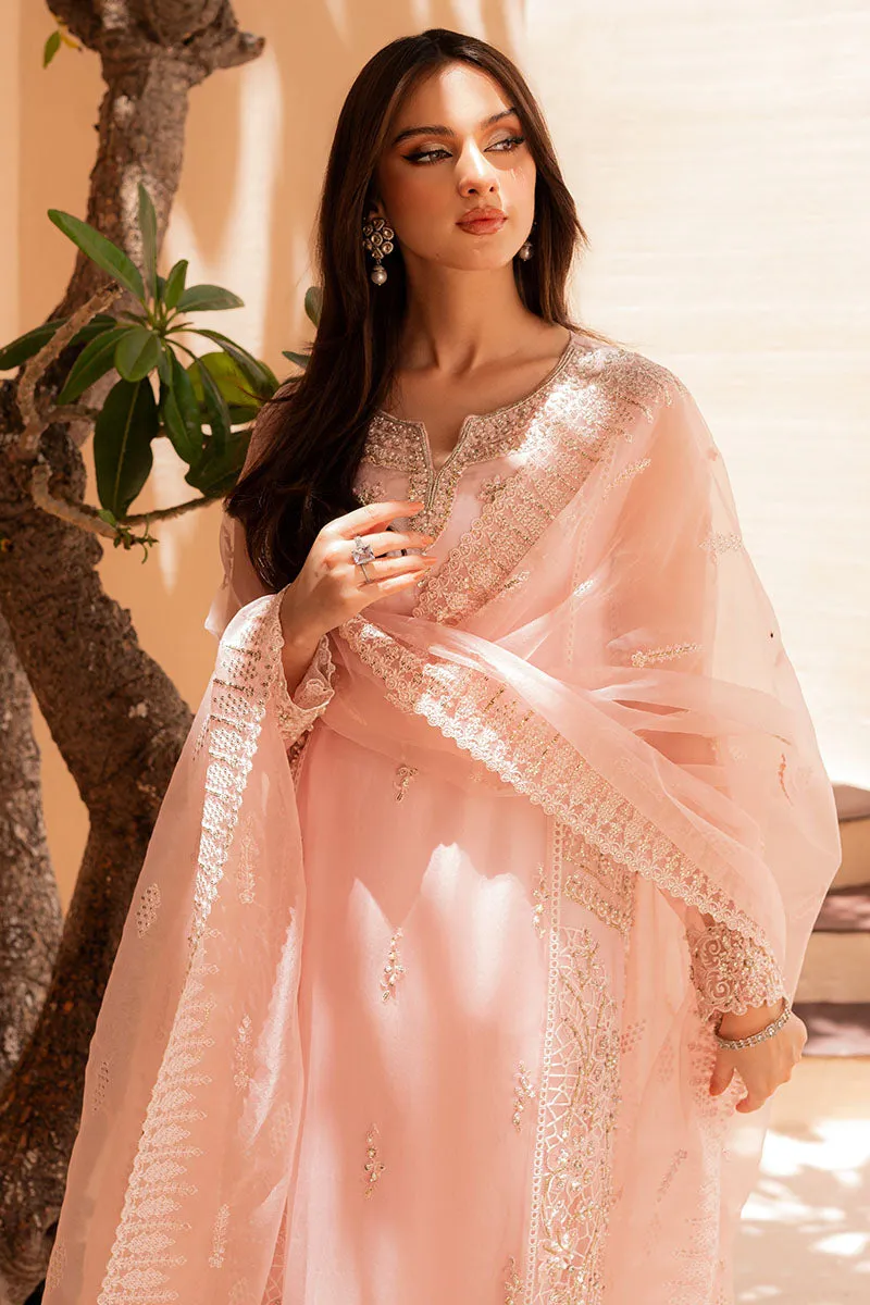 Embellished Kameez Trouser Pink Pakistani Wedding Dress