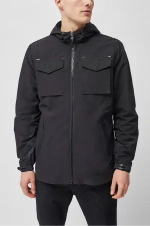 French Connection Nylon Hooded Zip Jacket