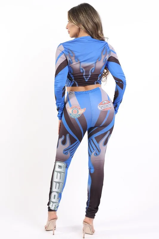 Gem Plus  Speed Motors Leggings Set