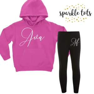 Girls Personalised Hoodie Outfit