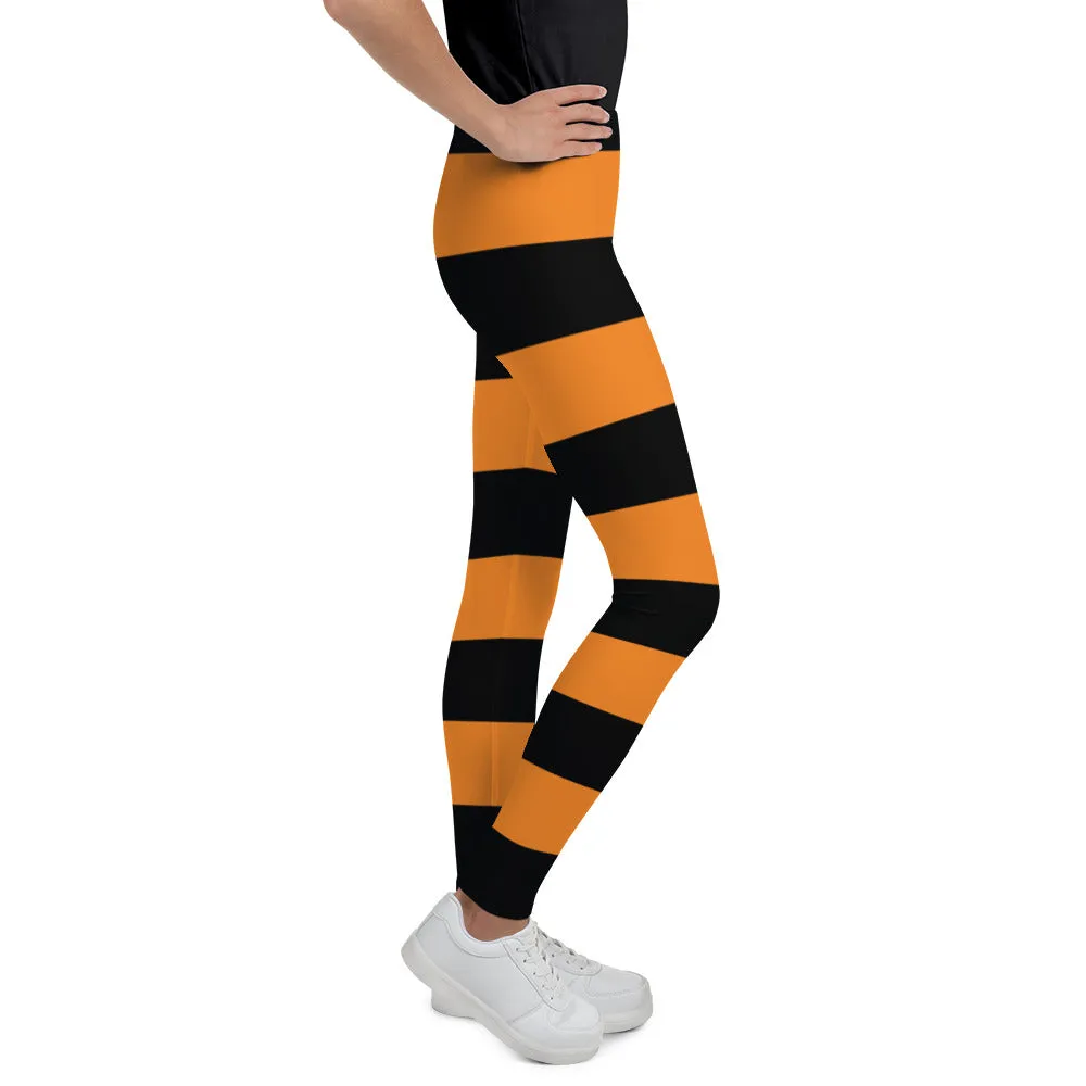 Halloween Stripes Youth Leggings