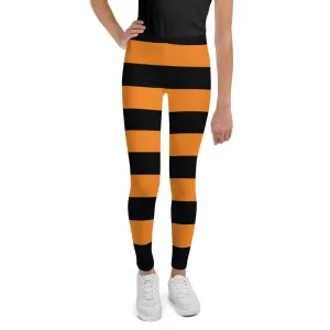 Halloween Stripes Youth Leggings