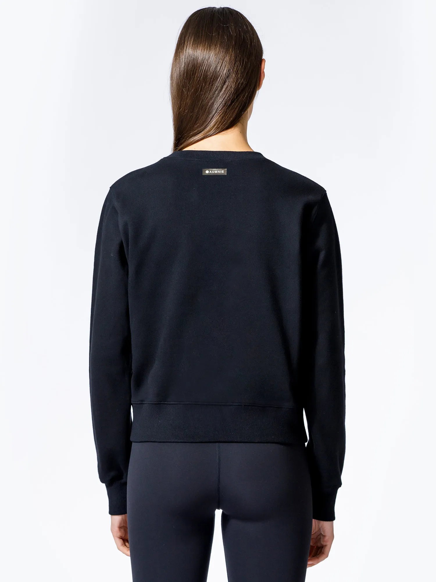 HAPPY GLOW SWEATSHIRT, BLACK