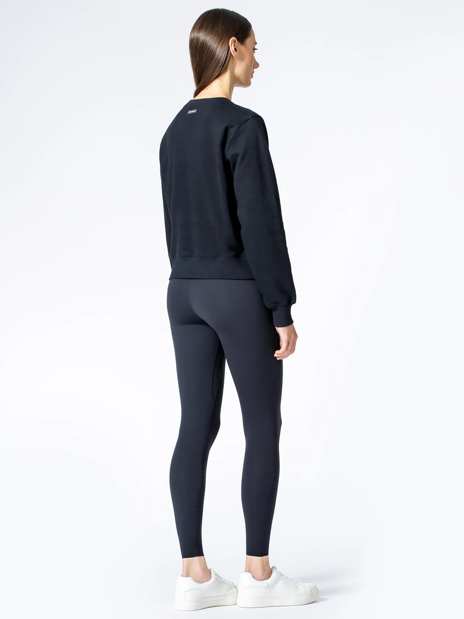 HAPPY GLOW SWEATSHIRT, BLACK