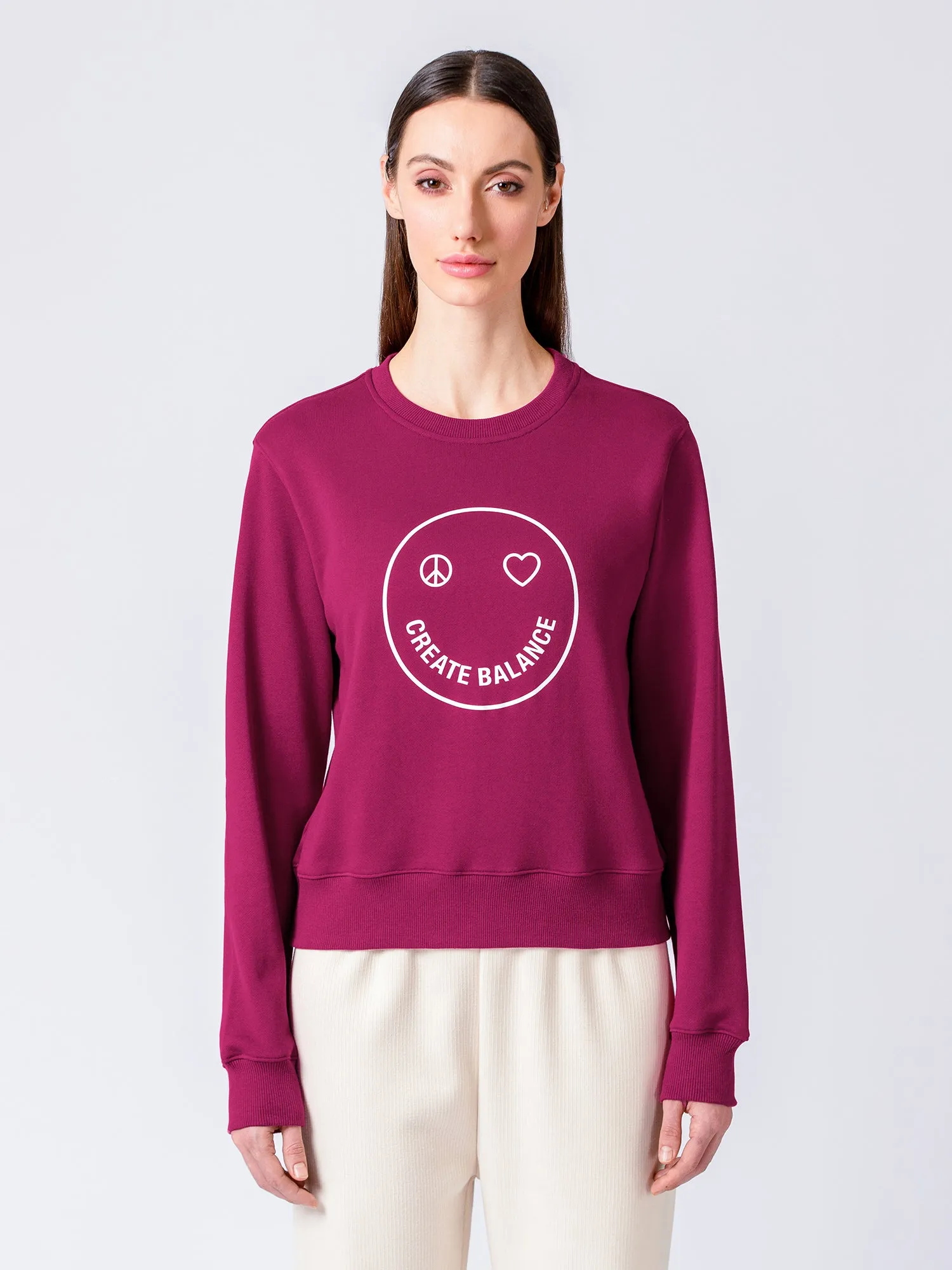HAPPY GLOW SWEATSHIRT, WILDBERRY