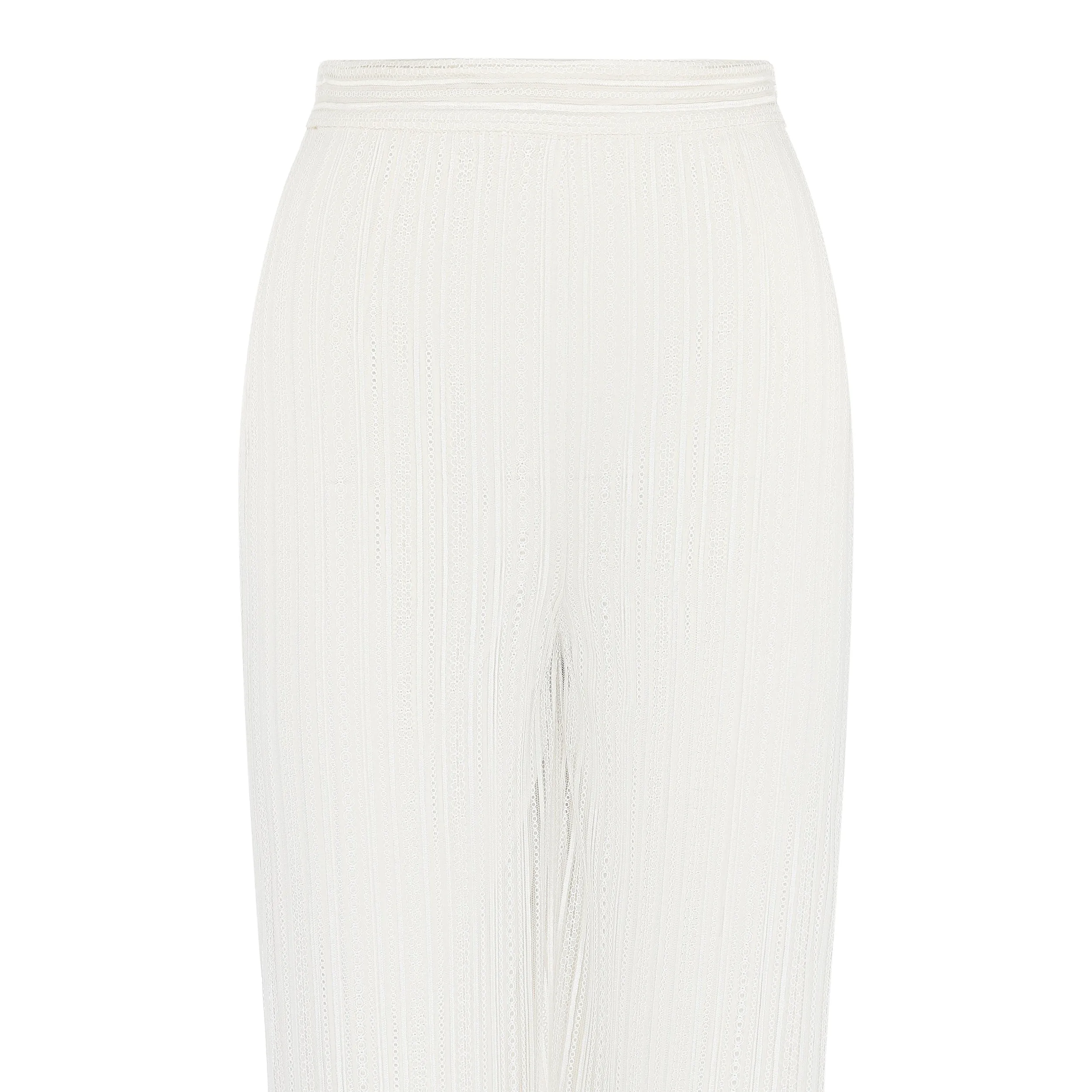 High Waisted Lace Trousers  (Try-on)