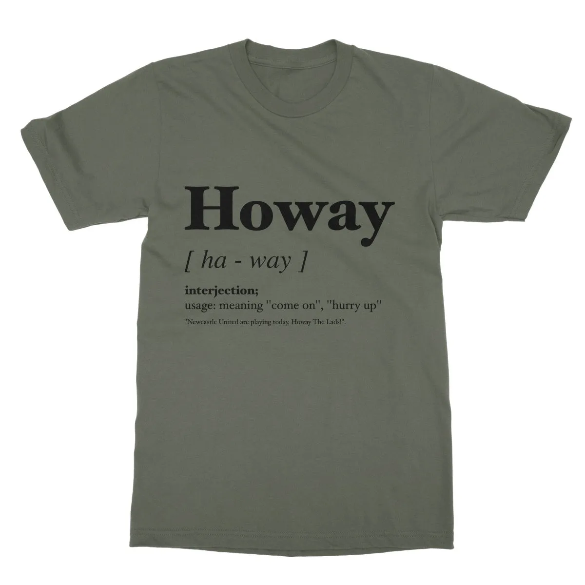 Howay Geordie Dialect Softstyle T-Shirt