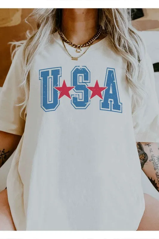 HOWDY AMERICA USA GRAPHIC PLUS SIZE TEE