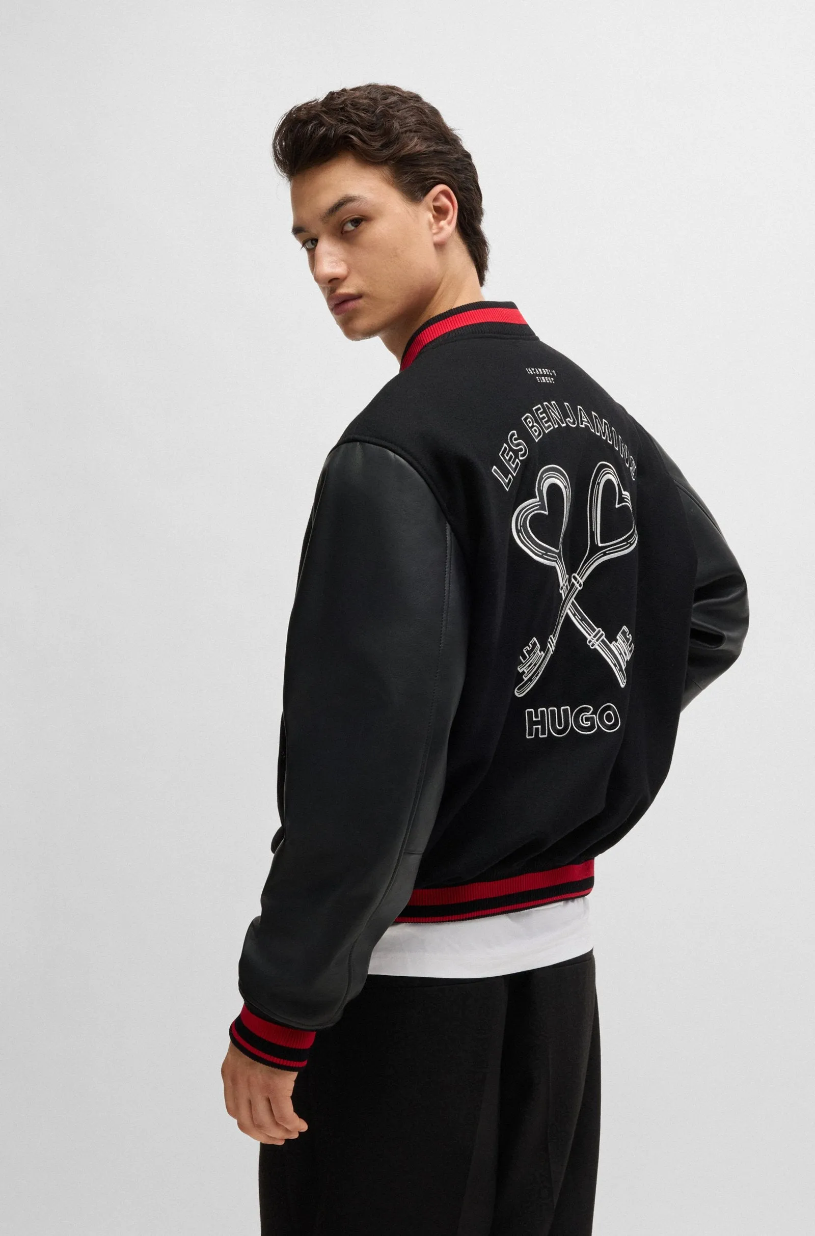 HUGO Casual Jackets Relaxed Fit in Leather - OGUZ_LB 10247033 01-50525239