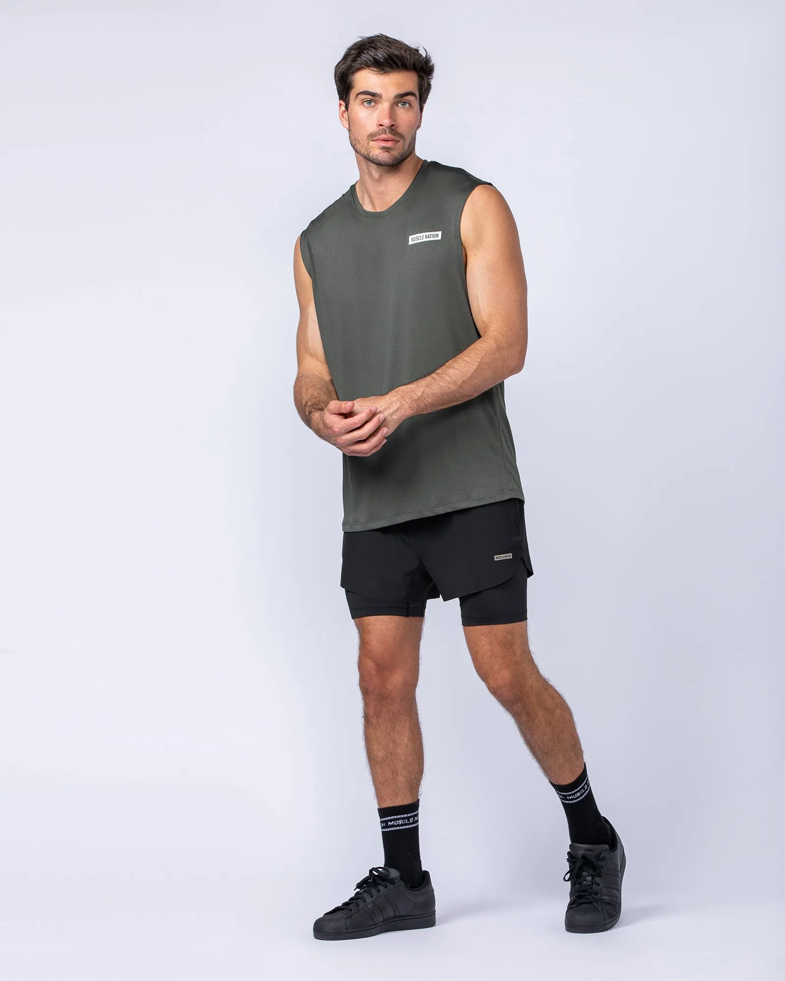Hybrid 3" Shorts - Black