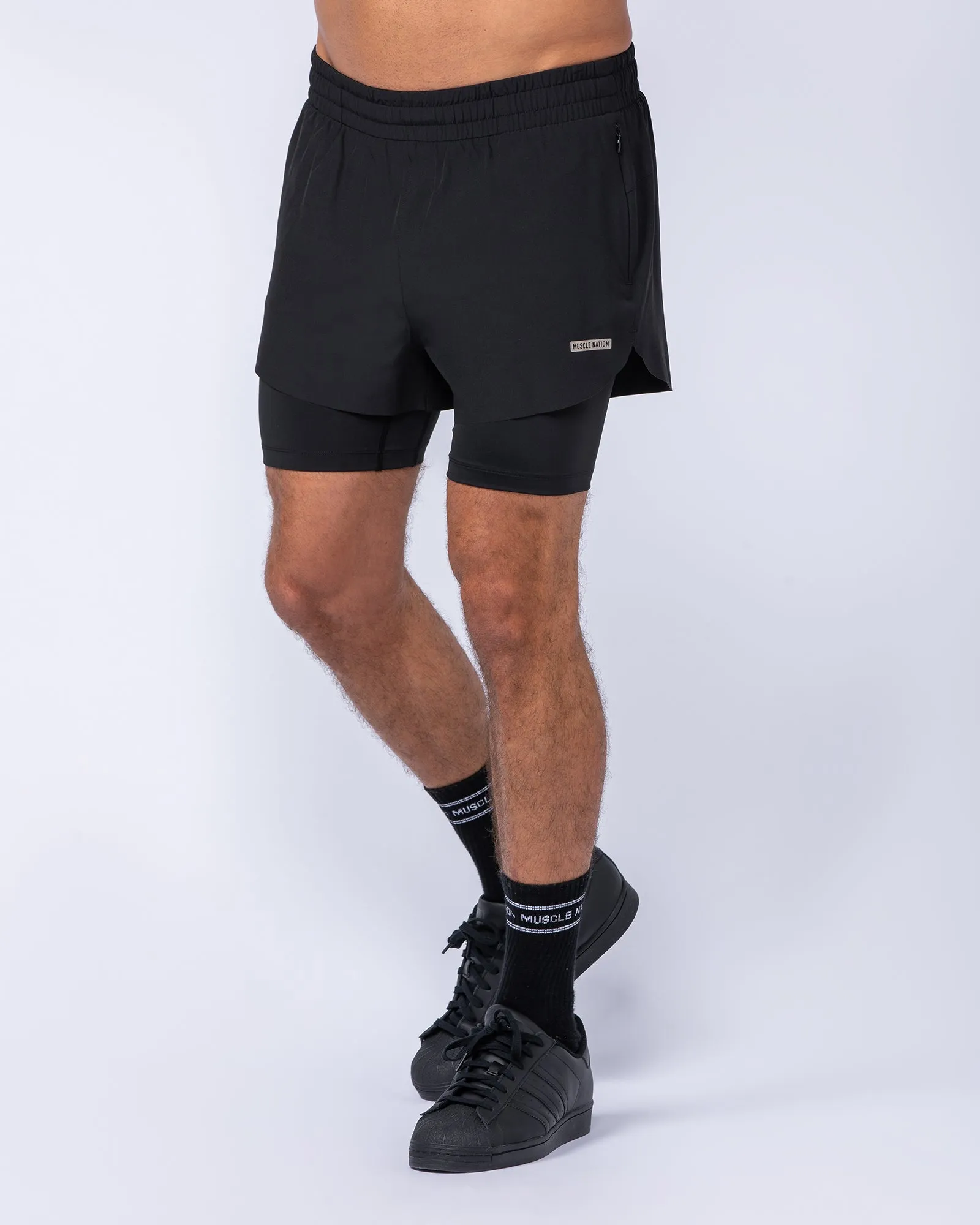 Hybrid 3" Shorts - Black