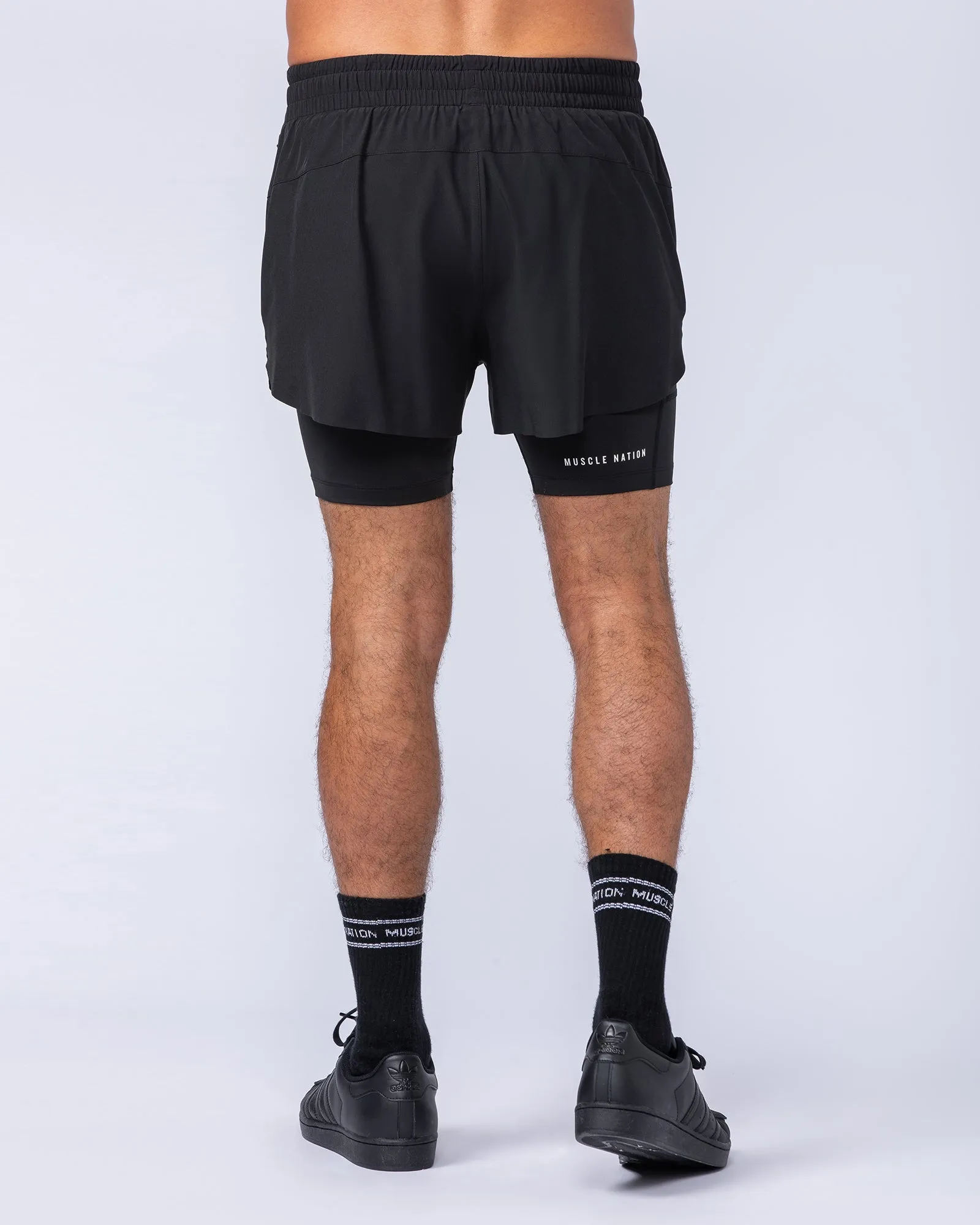 Hybrid 3" Shorts - Black