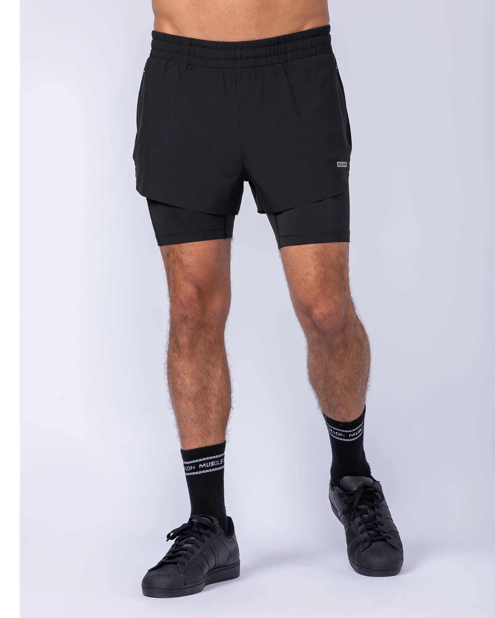 Hybrid 3" Shorts - Black