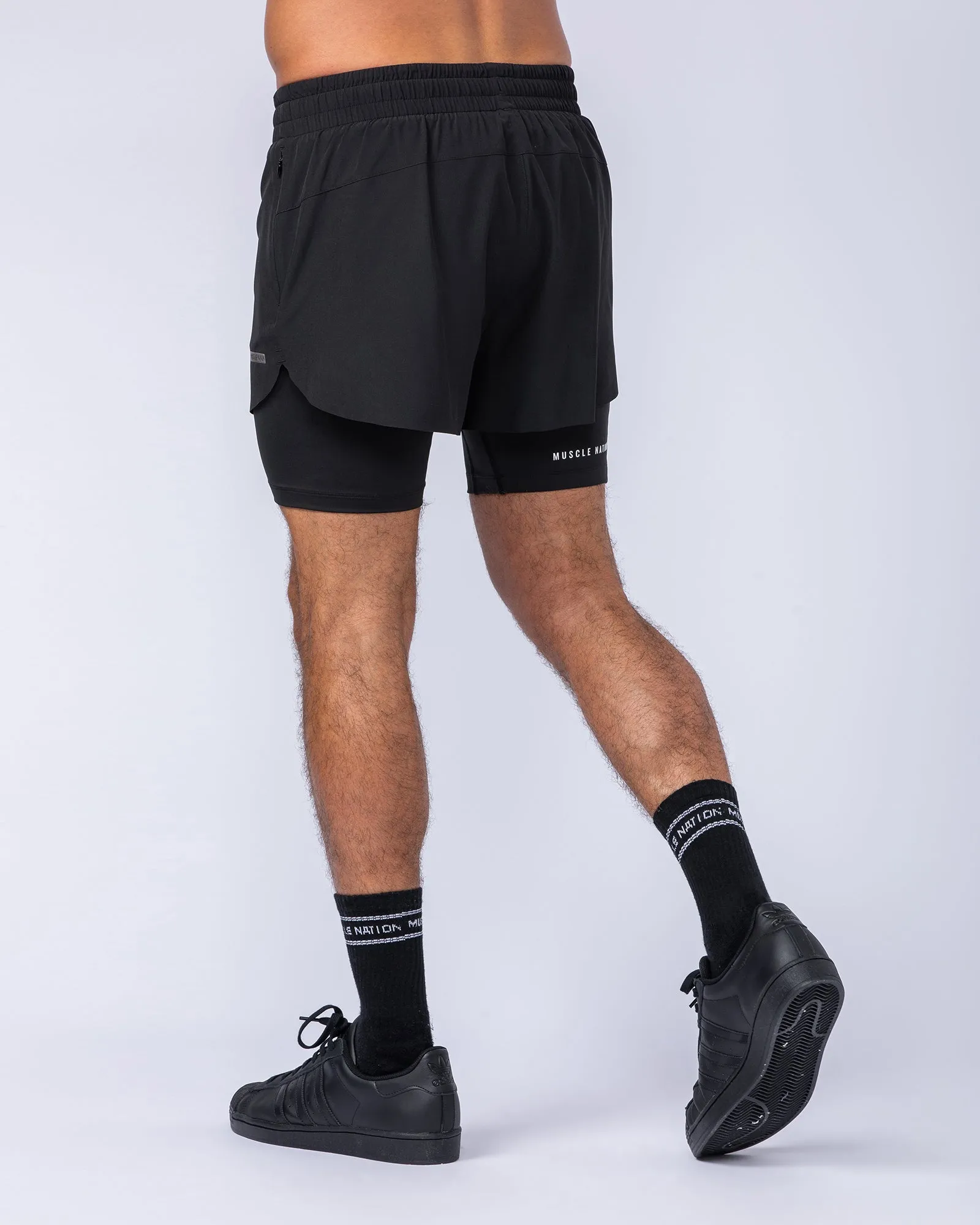 Hybrid 3" Shorts - Black