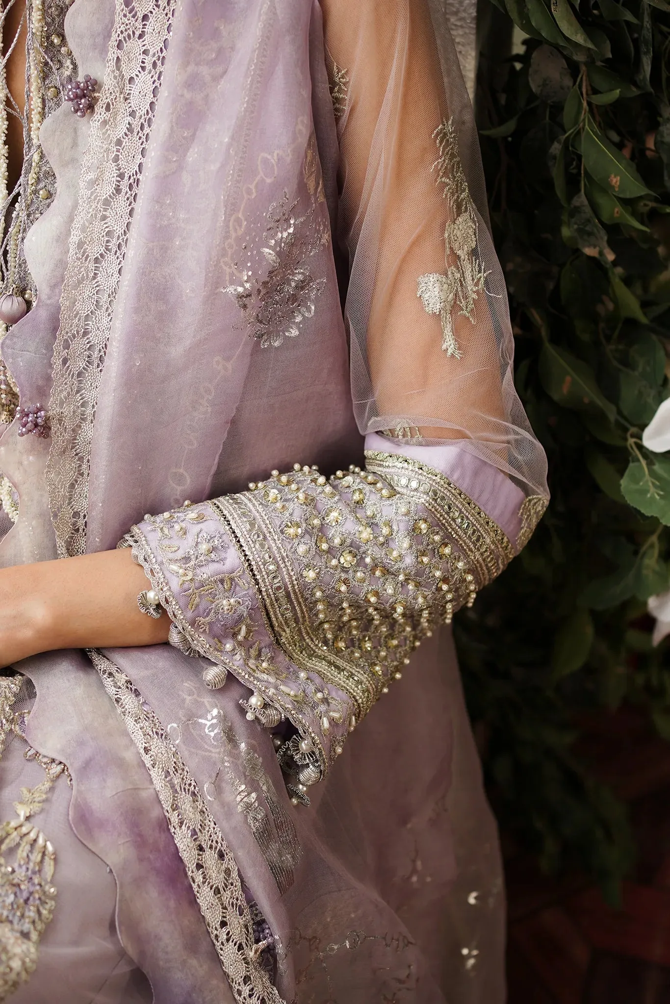 Indian Wedding Dress in Kameez Trouser Dupatta Style