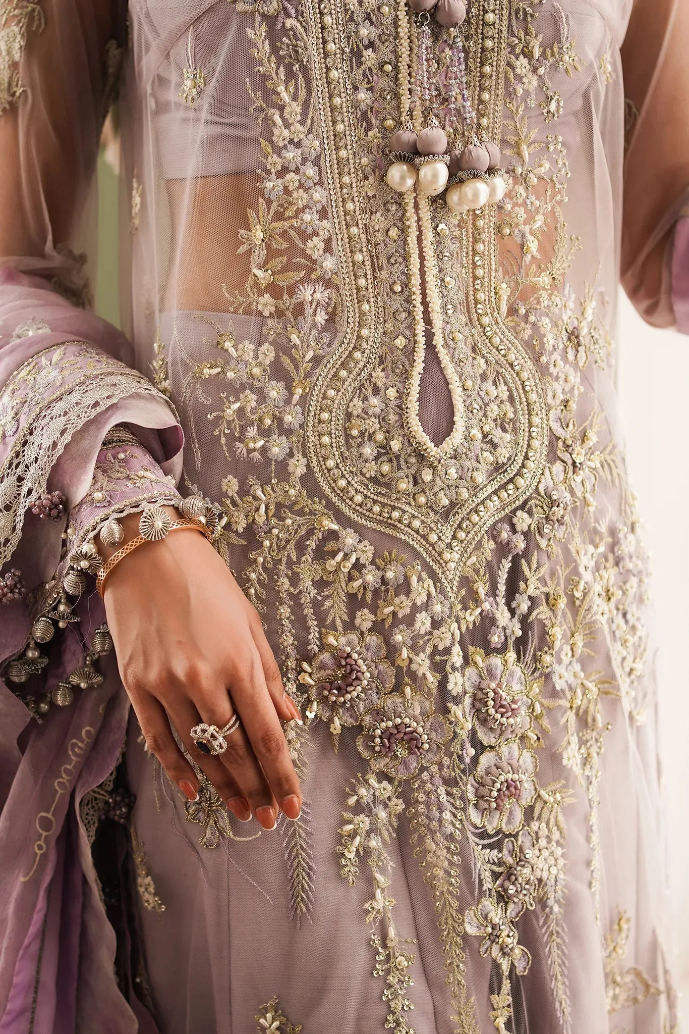 Indian Wedding Dress in Kameez Trouser Dupatta Style