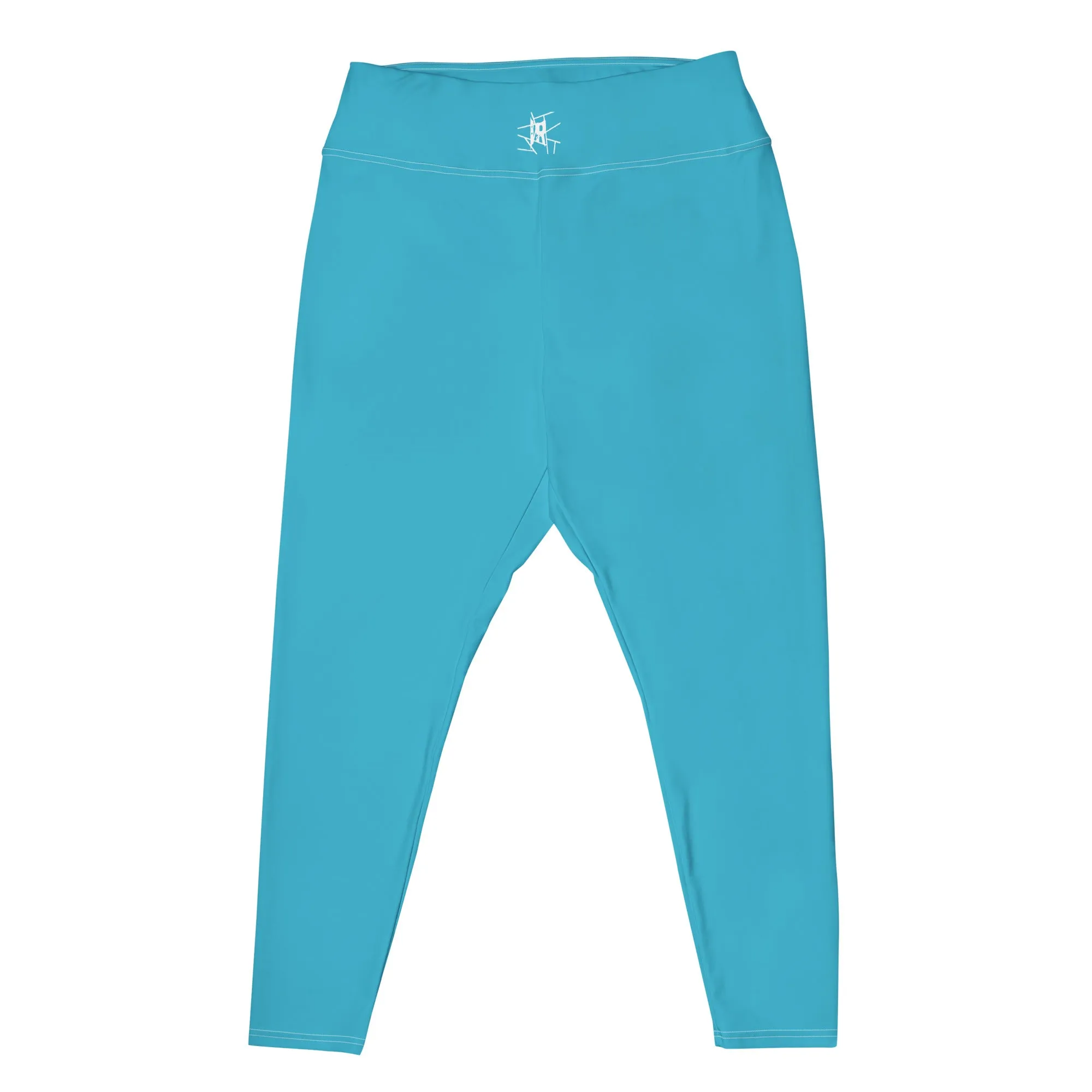 IR Plus Size Leggings Summer Sky Blue with waist logo
