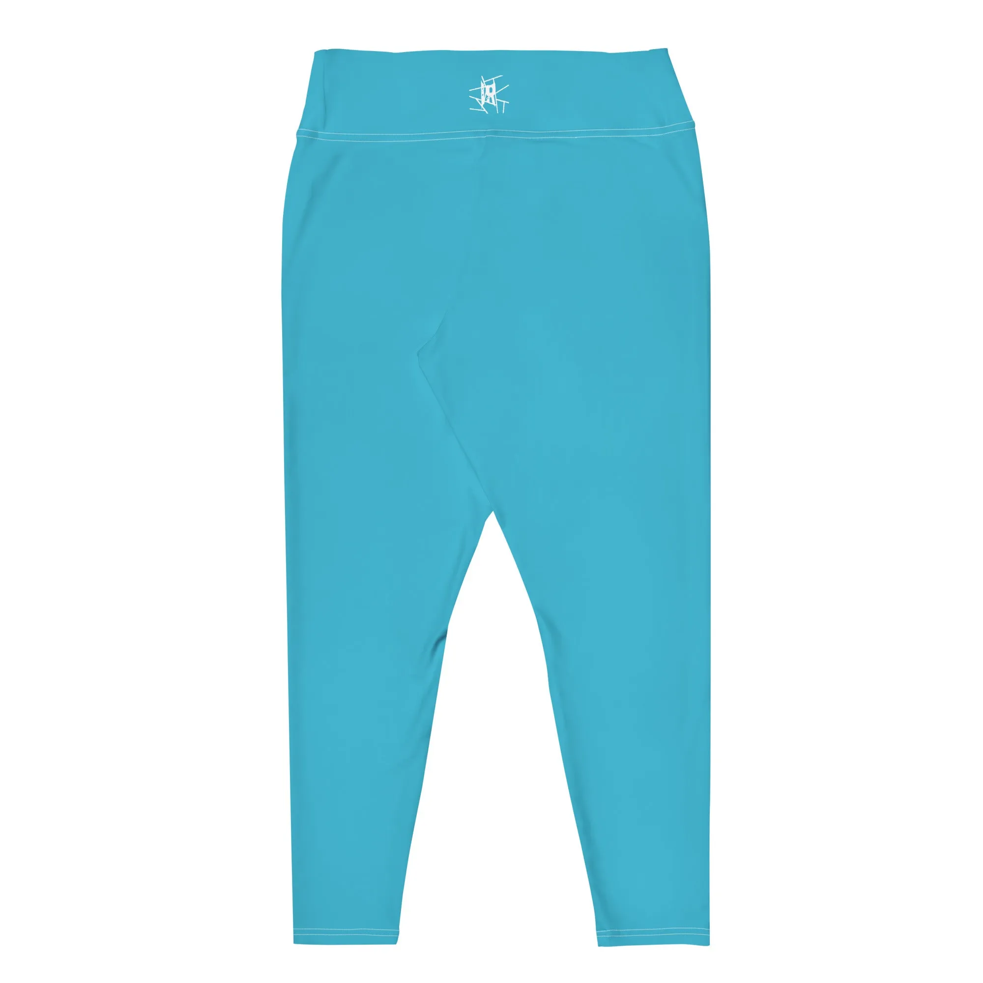 IR Plus Size Leggings Summer Sky Blue with waist logo