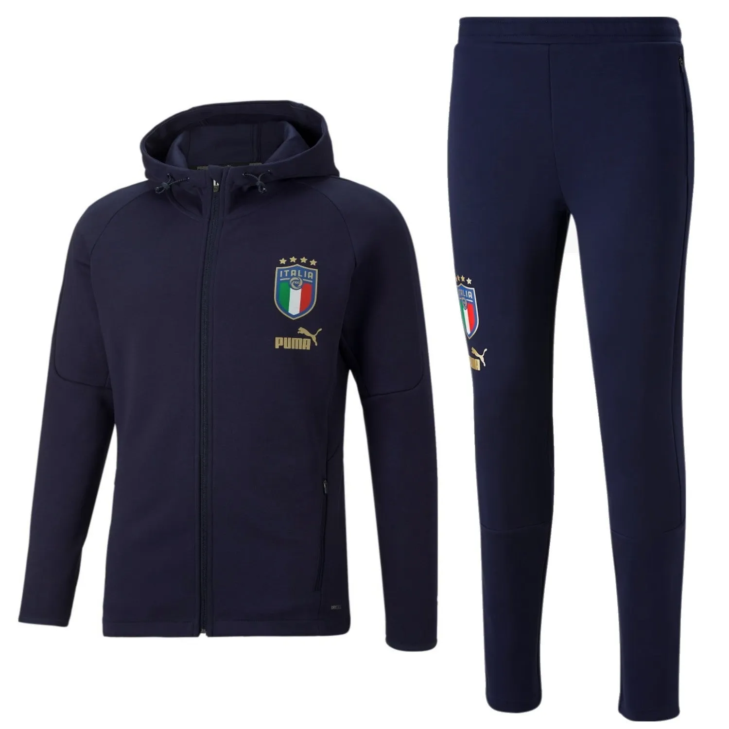 Italy navy Casual presentation Soccer tracksuit 2022/23 - Puma