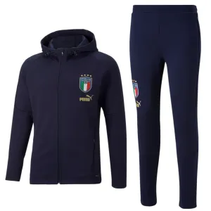 Italy navy Casual presentation Soccer tracksuit 2022/23 - Puma