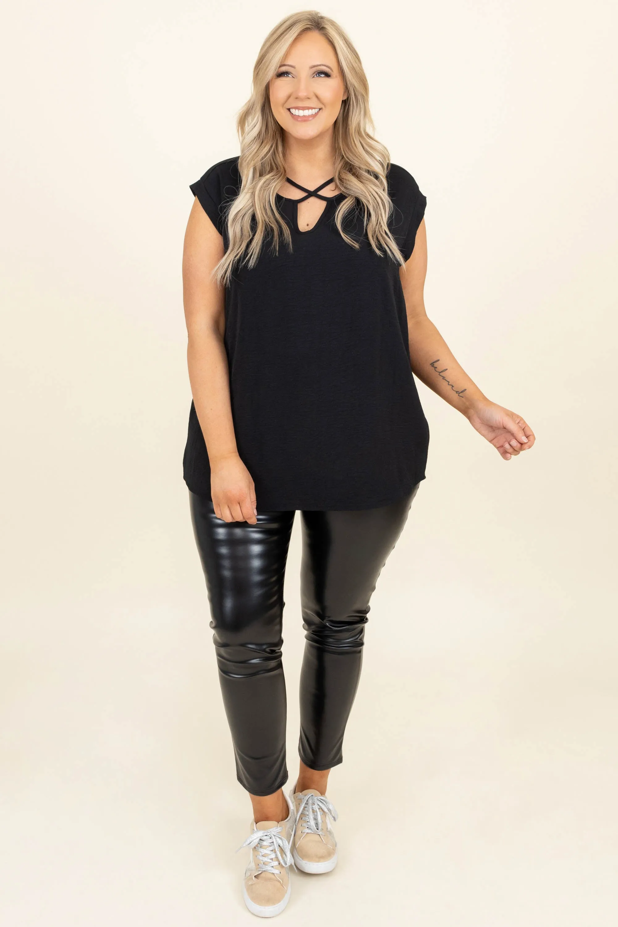 Jazzy And Classy Leggings, Black