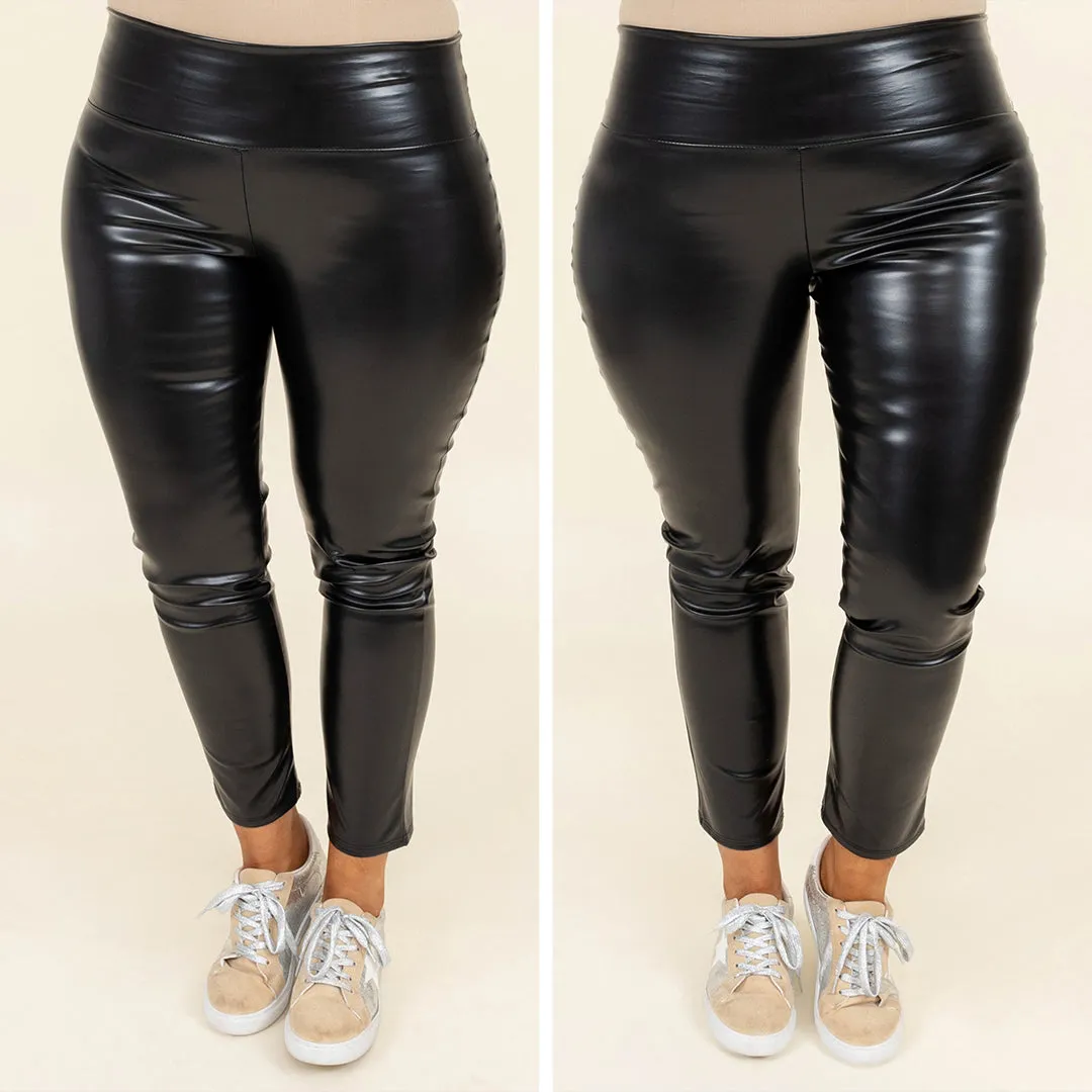 Jazzy And Classy Leggings, Black