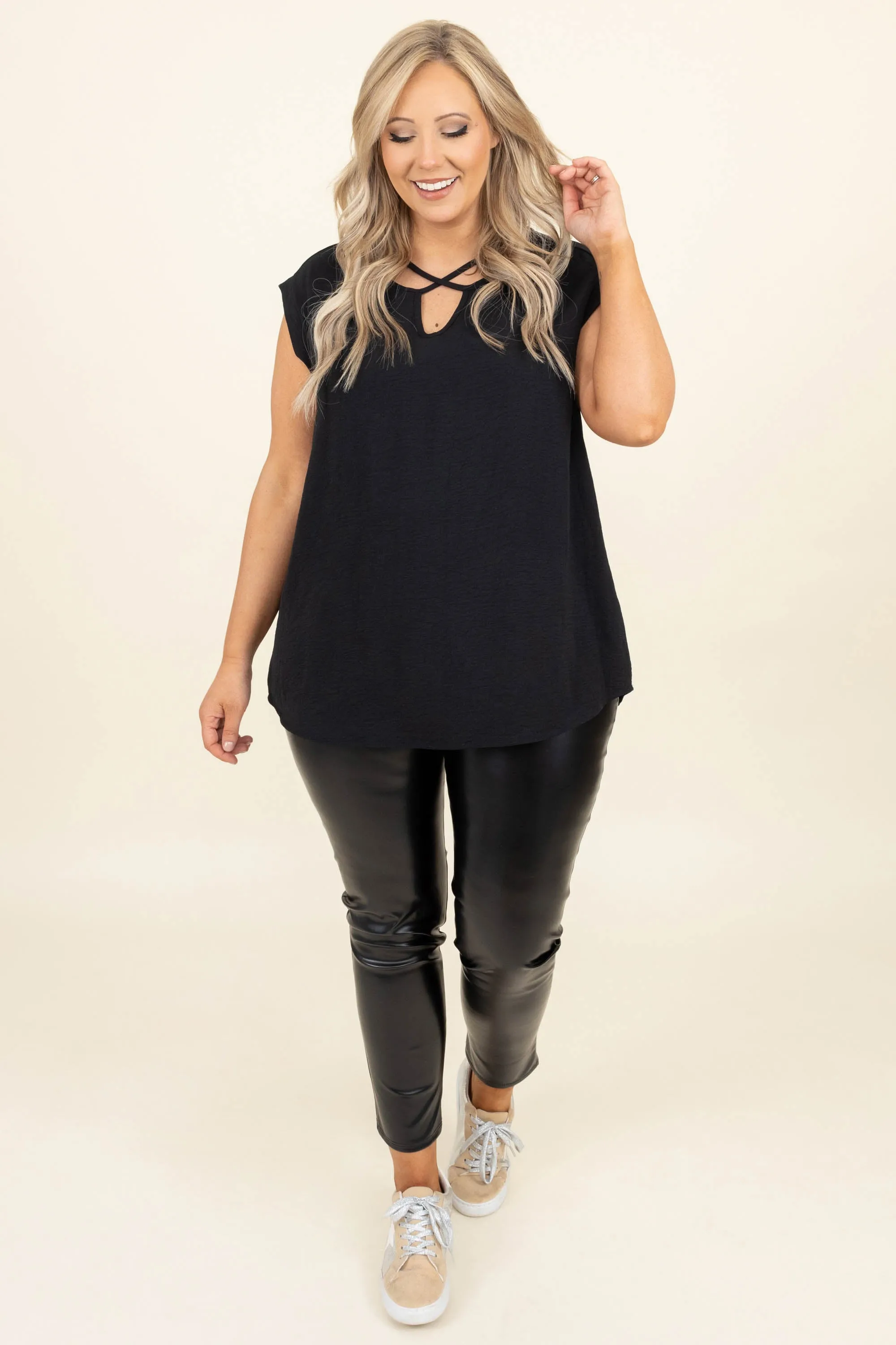 Jazzy And Classy Leggings, Black