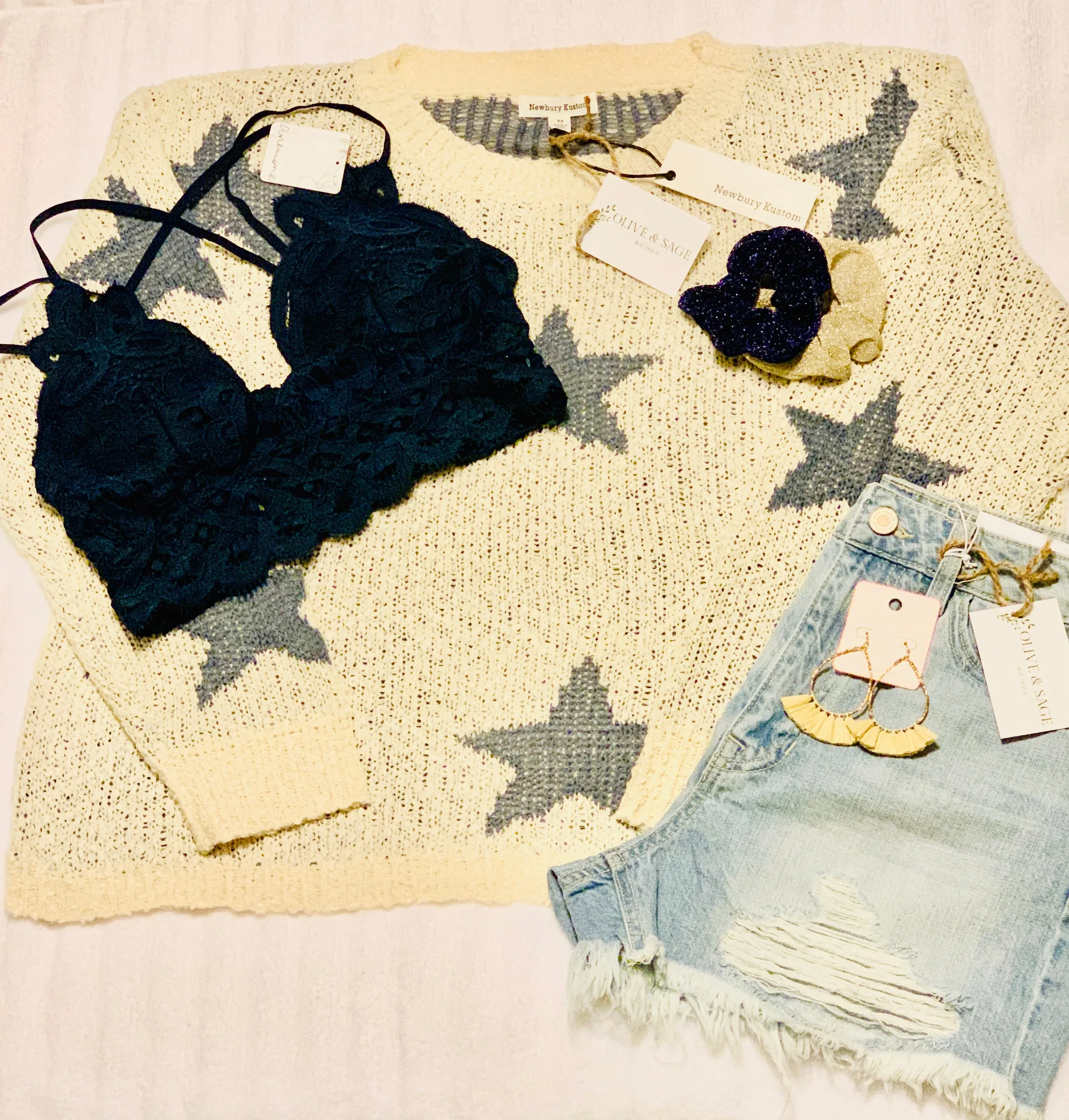 KanCan Light Wash Distressed Shorts
