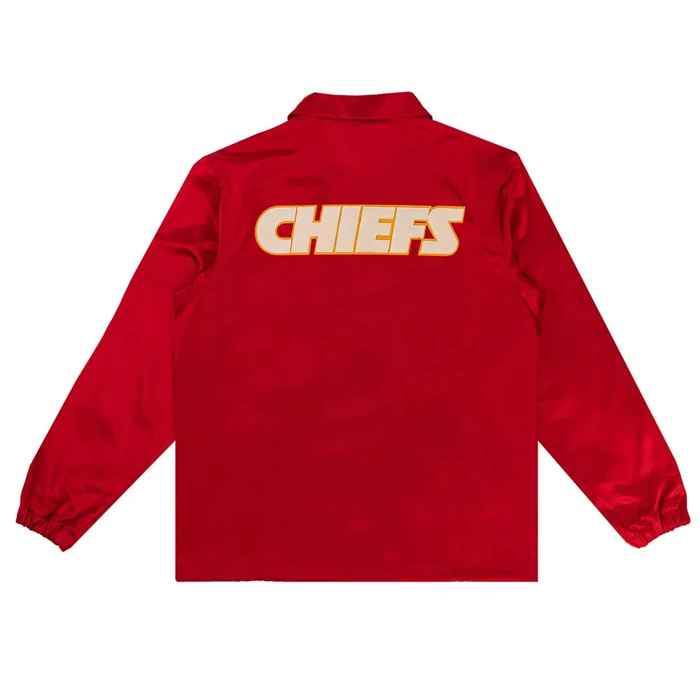 Kansas City Chiefs Red Satin Windbreaker