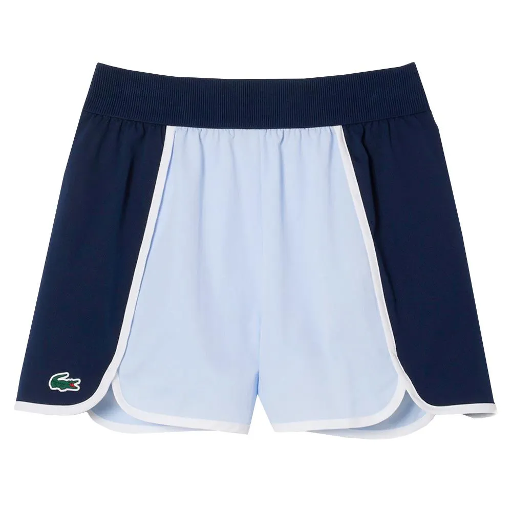 Lacoste Women's Ultra Dry Stretch Short - Light Blue/Navy