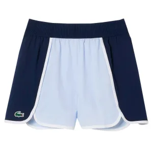 Lacoste Women's Ultra Dry Stretch Short - Light Blue/Navy