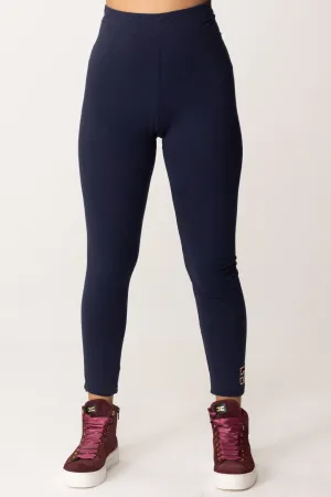 Leggings In Jersey con Ricamo Logo Cc