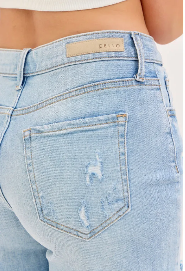 Leslie Boyfriend Shorts Light Denim