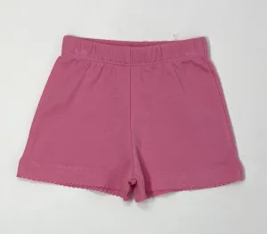 Light Bubblegum Picot Trim Shorts