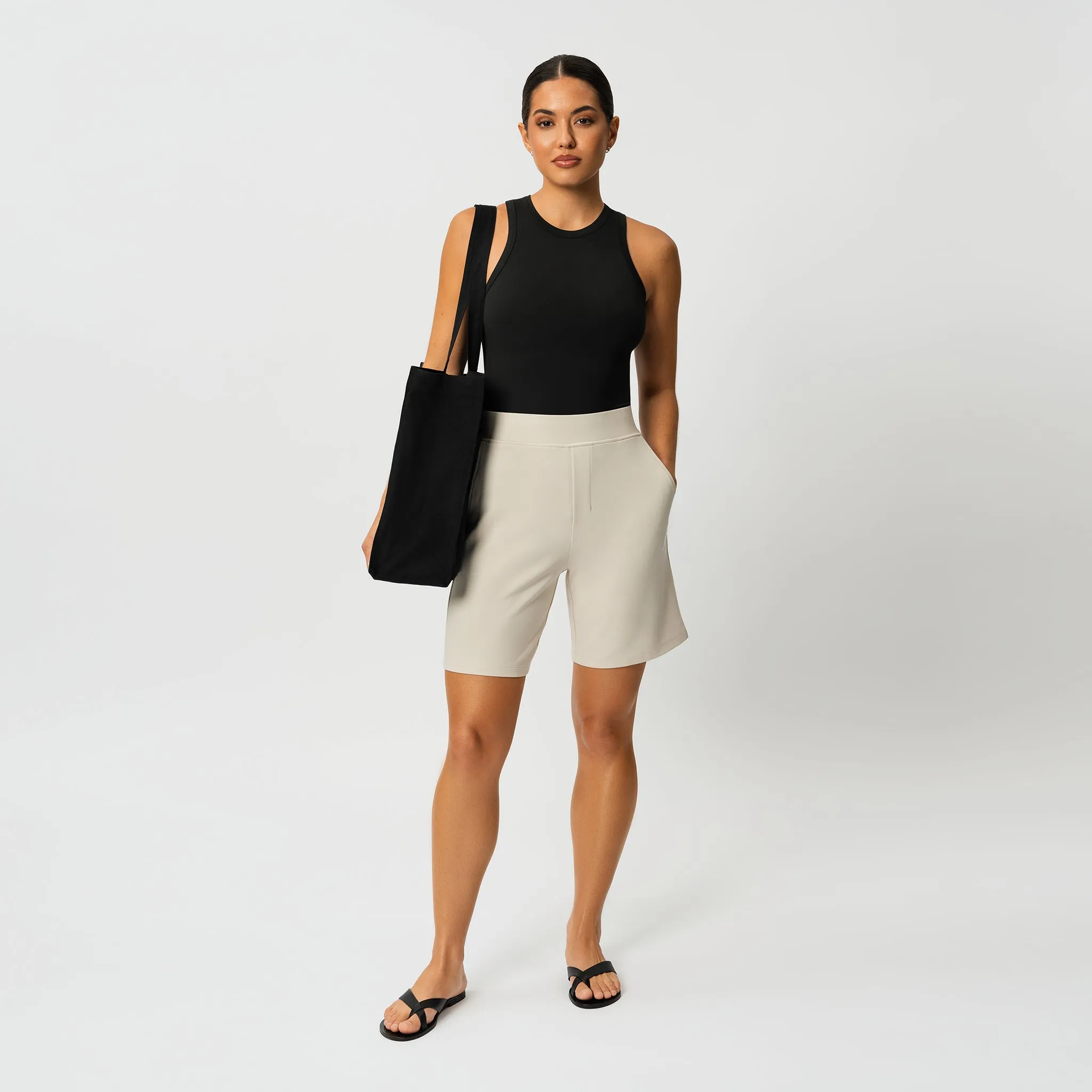 Light Ponte Shorts