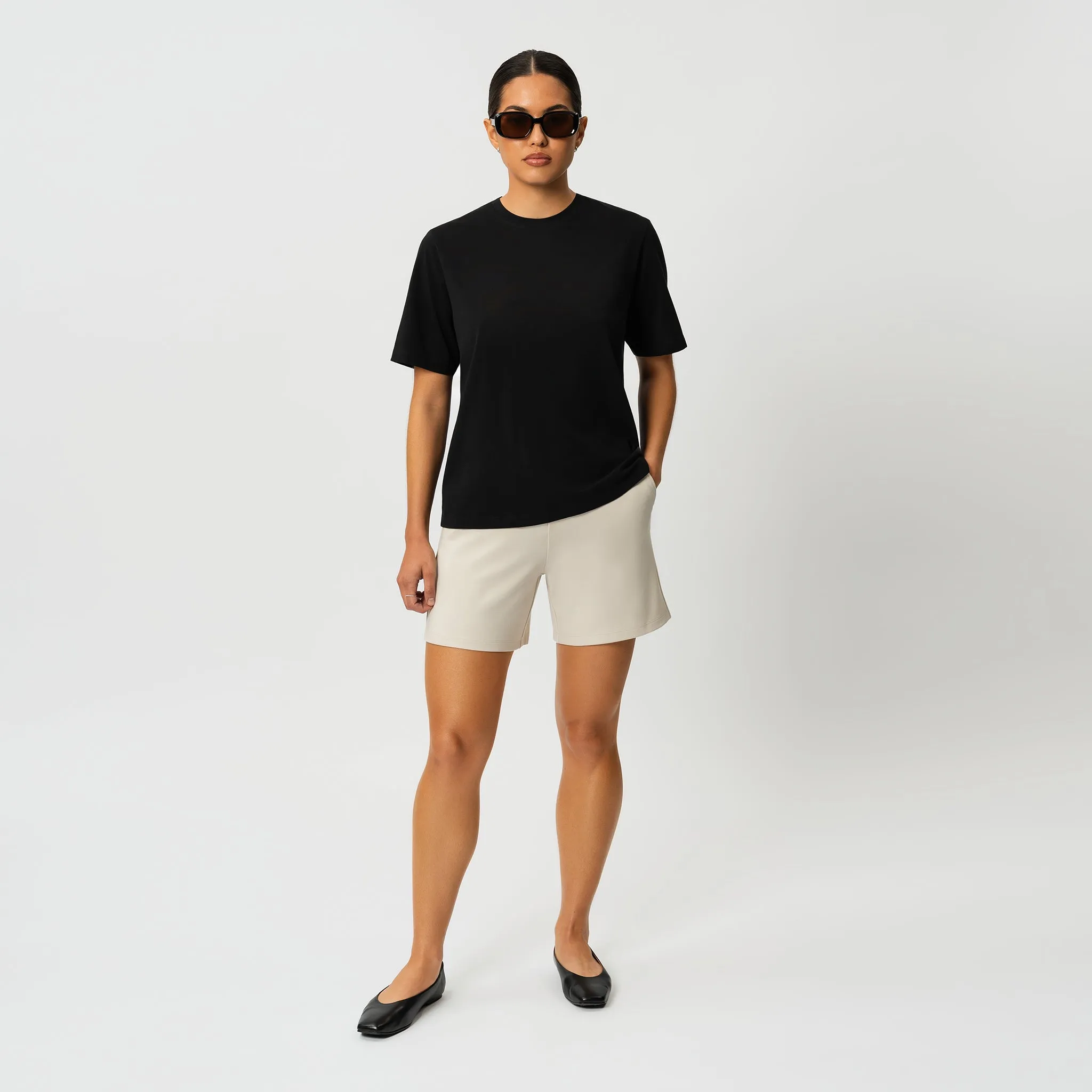 Light Ponte Shorts