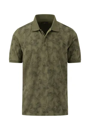 Lockeres Polo-Shirt mit sommerlichem Print