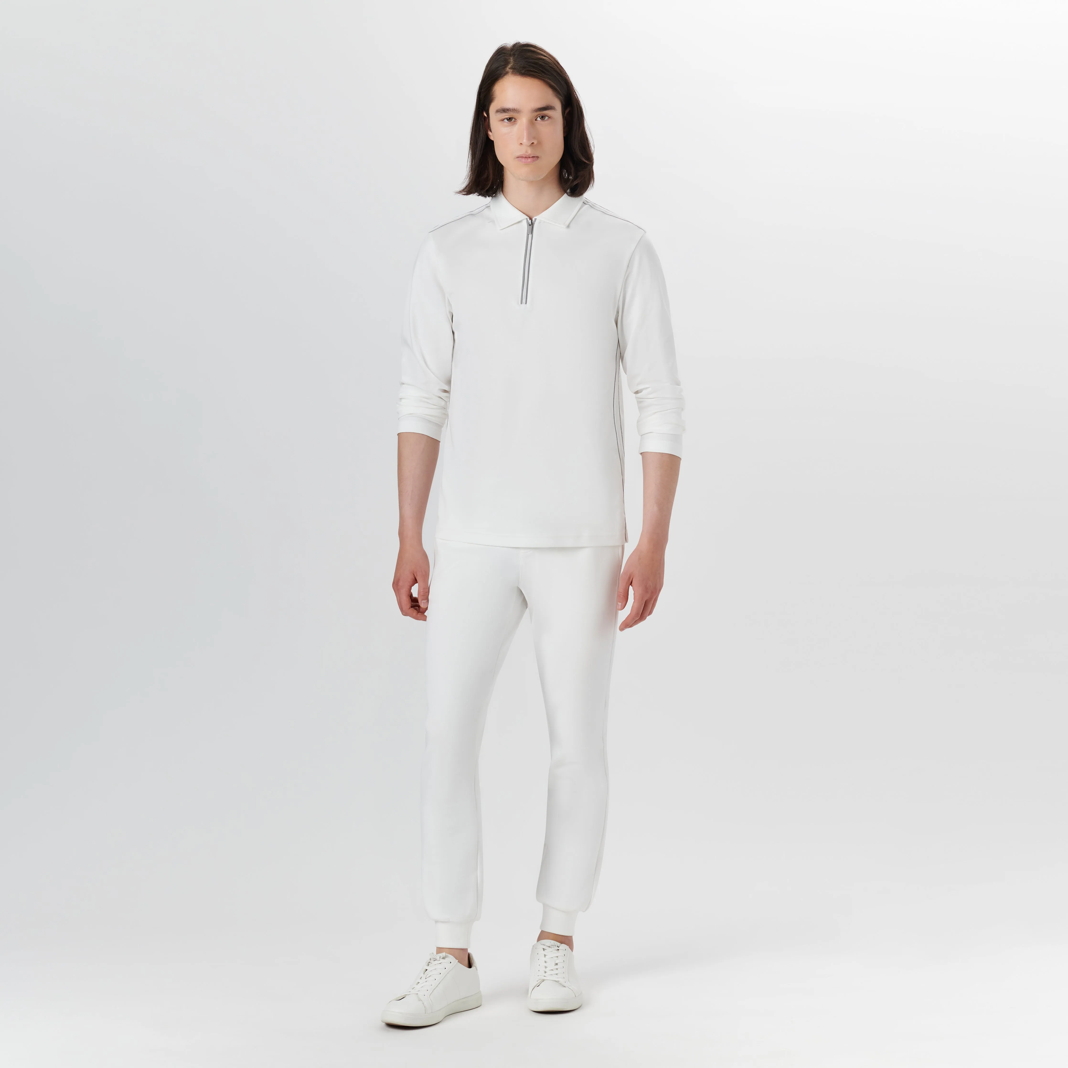 Long Sleeve Quarter Zip Polo