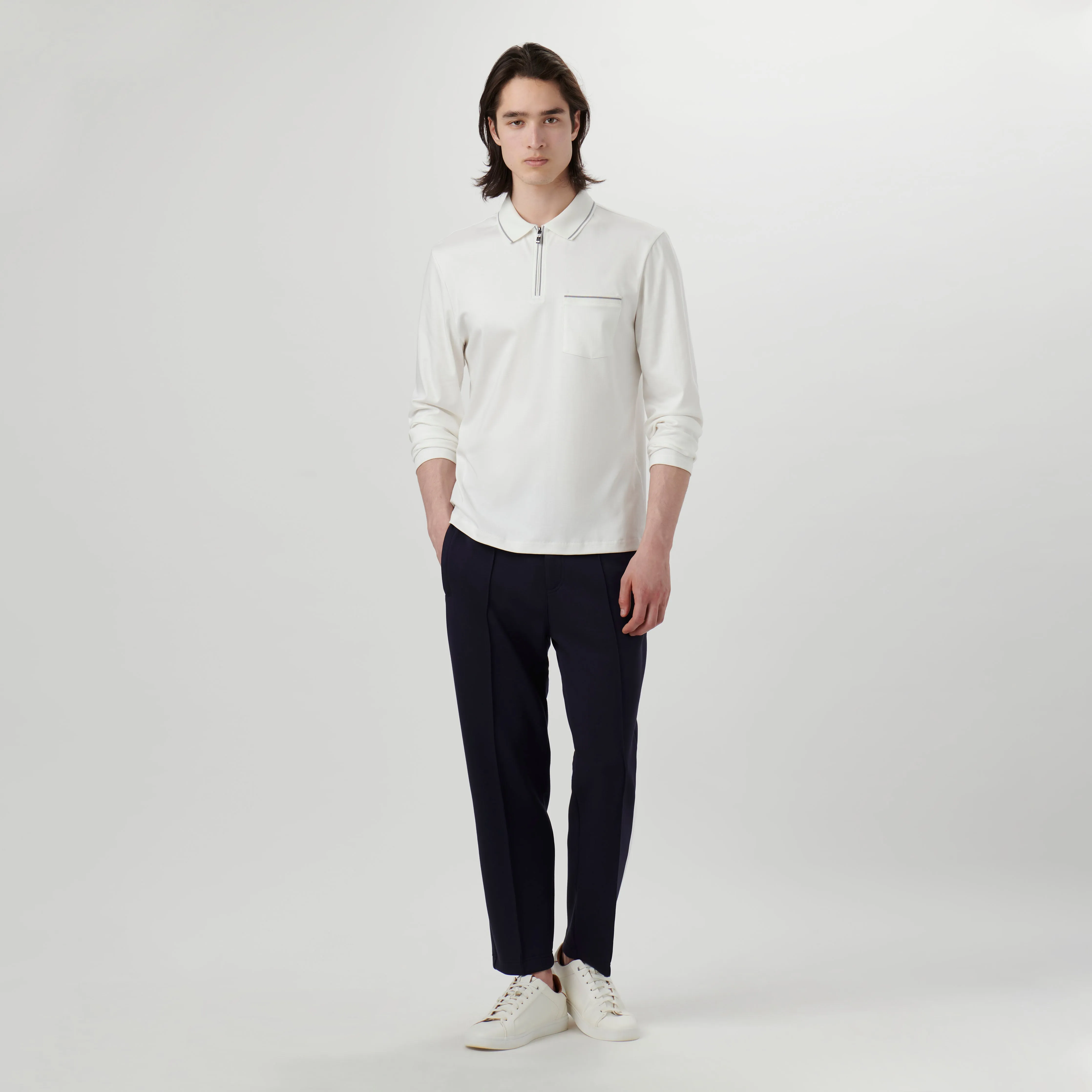 Long-sleeved Polo Shirt