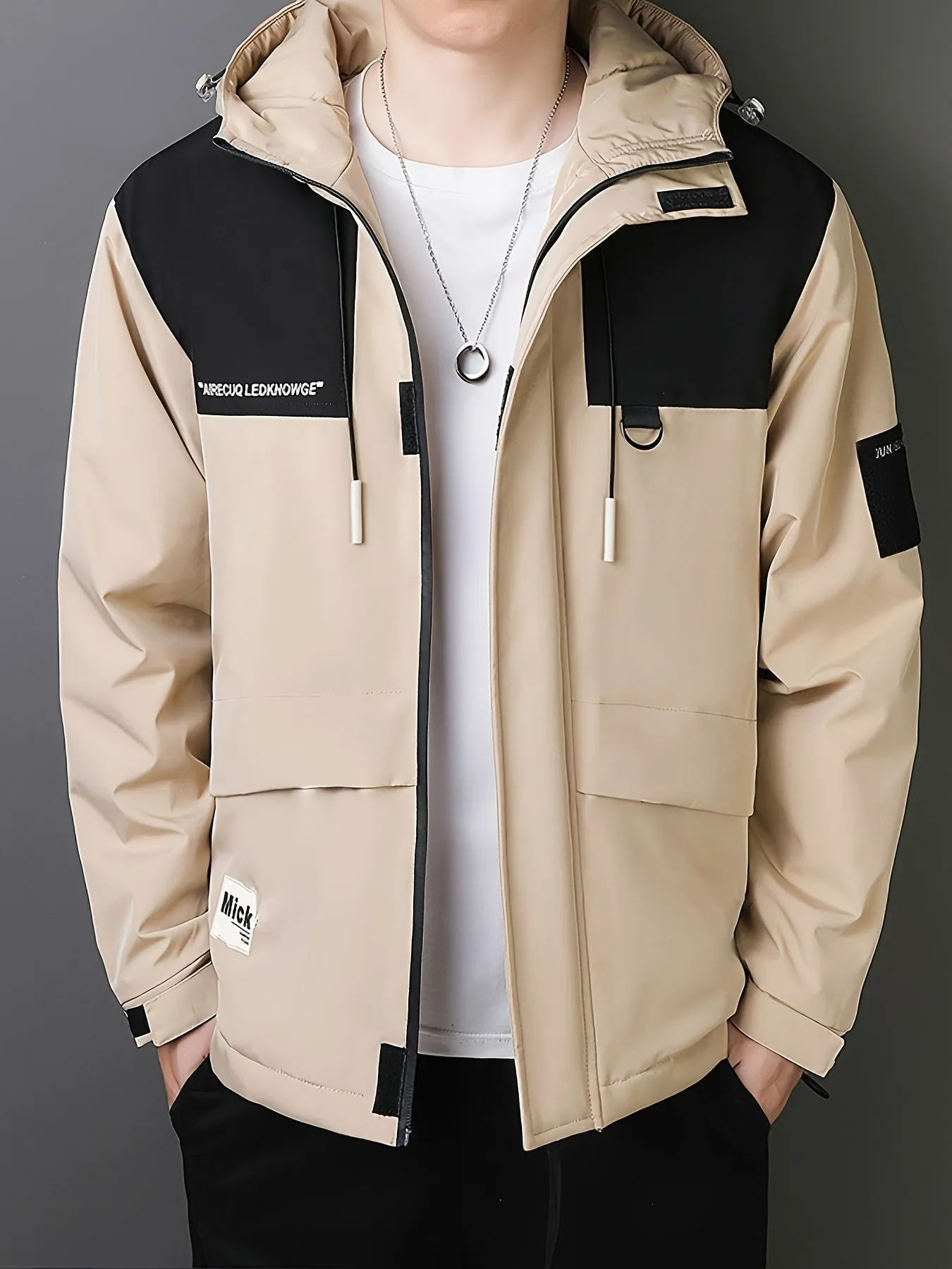Lässige Baumwoll Kapuzen Windbreaker Und Reißverschluss Winterjacke Für Herren | Perfekt für Outdoor-Aktivitäten