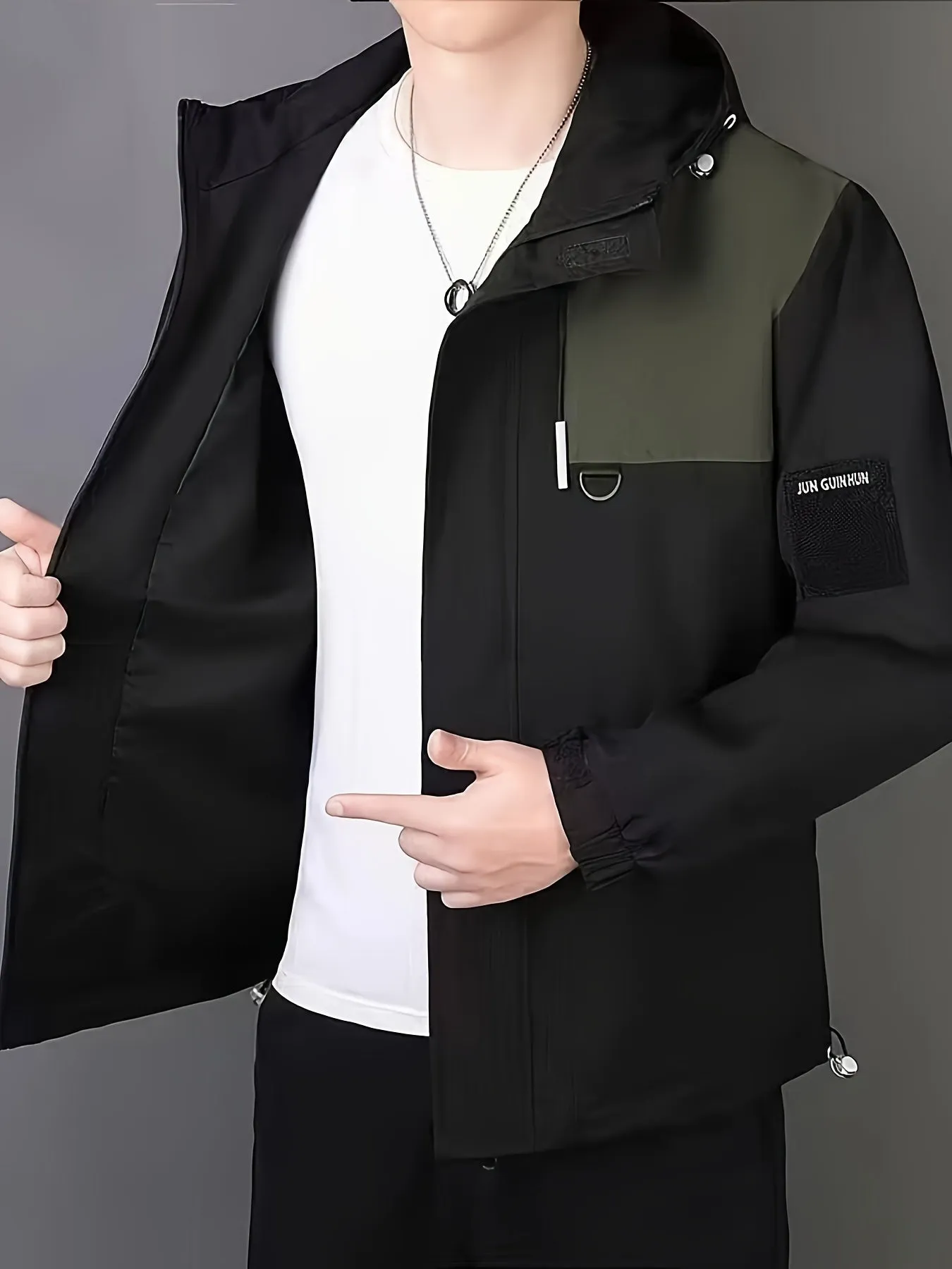 Lässige Baumwoll Kapuzen Windbreaker Und Reißverschluss Winterjacke Für Herren | Perfekt für Outdoor-Aktivitäten
