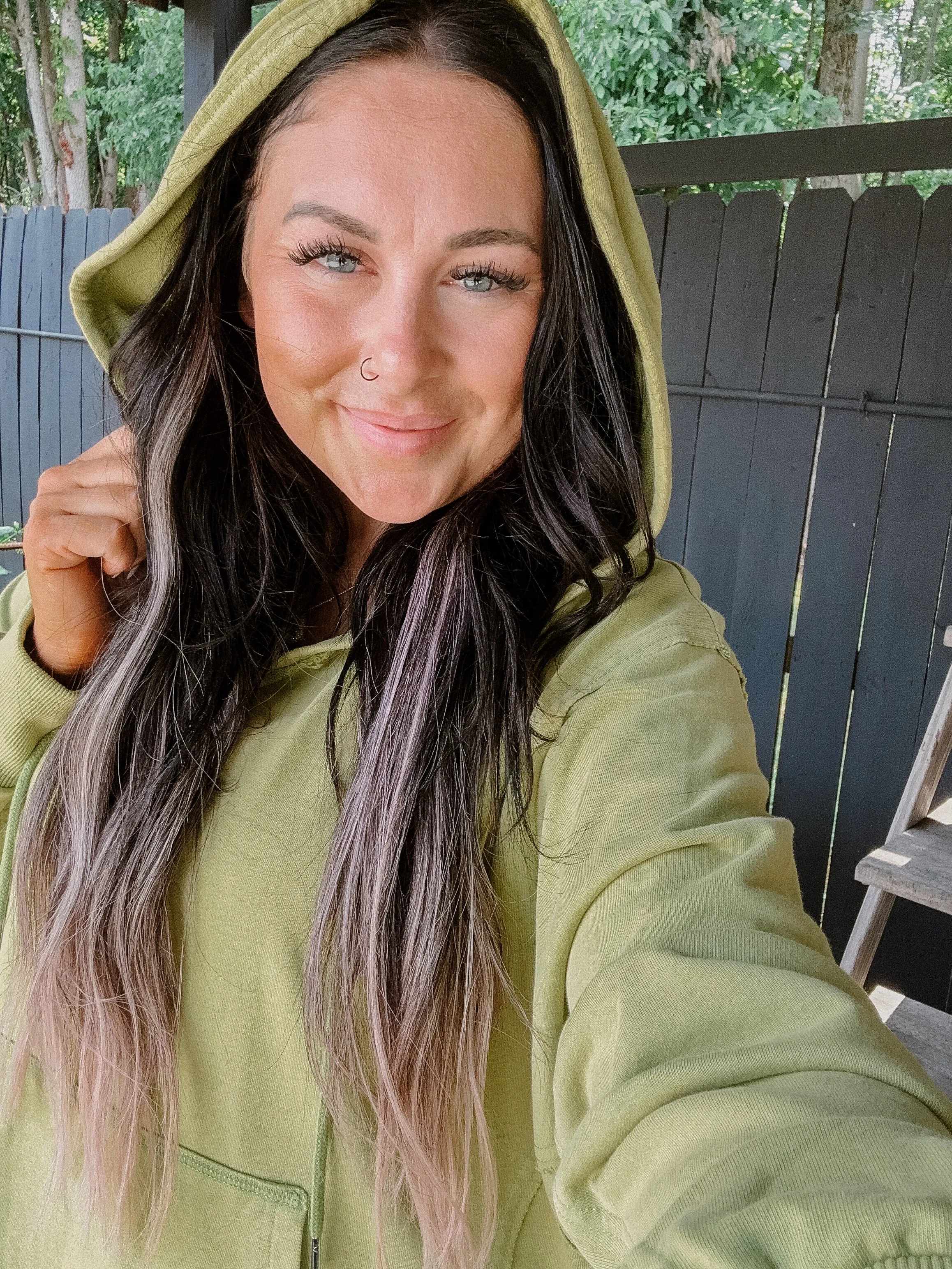 Matcha Mineral Wash Terry Knit Hoodie