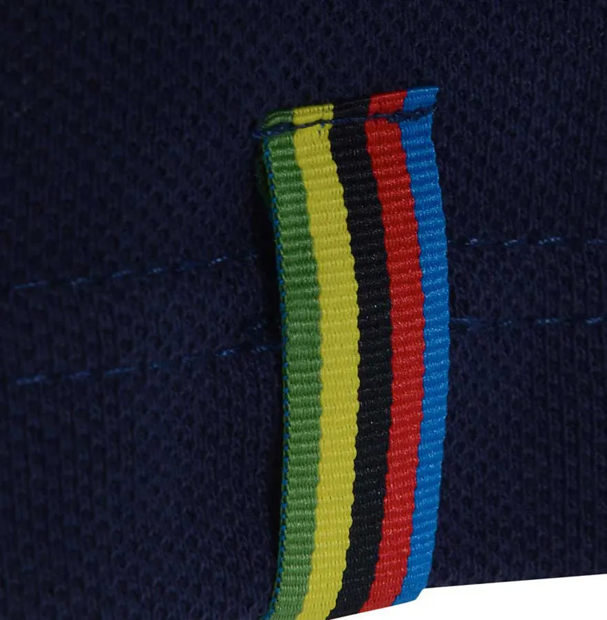 Meccanica Clothing Classic Men's British Made Cotton Piquet Polo Pit Lane Blue