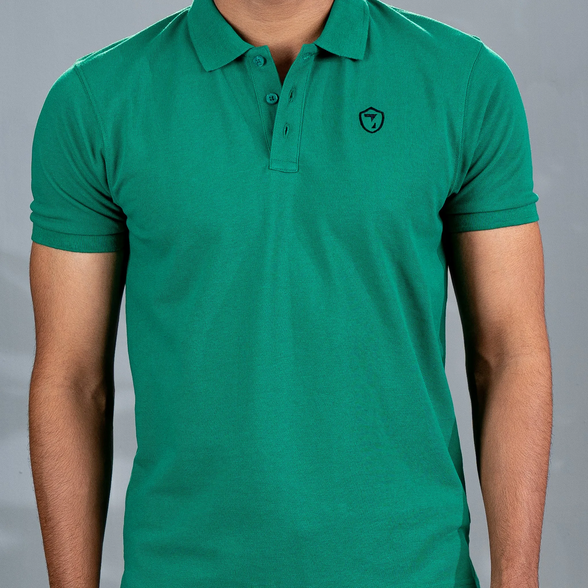 Mens Bottle Green Polo