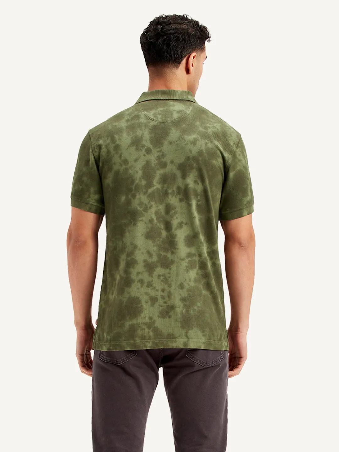 Men's Tie -Dye Slim Fit Polo T-Shirt